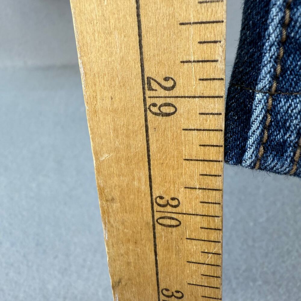 Free People Jeans Women's 29 (8) Blue Skylar Button Flare Moto Jeans - Picture 12 of 13